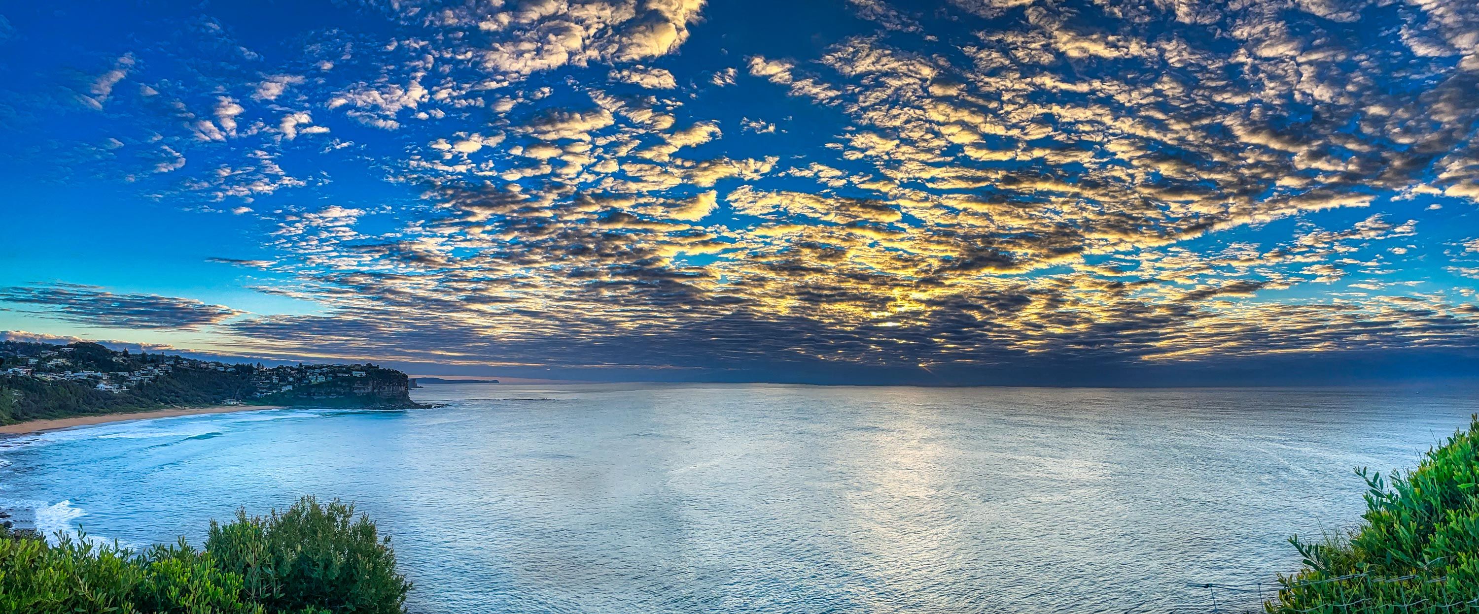 Sunrise at Mona Vale Headland Sydney, Australia