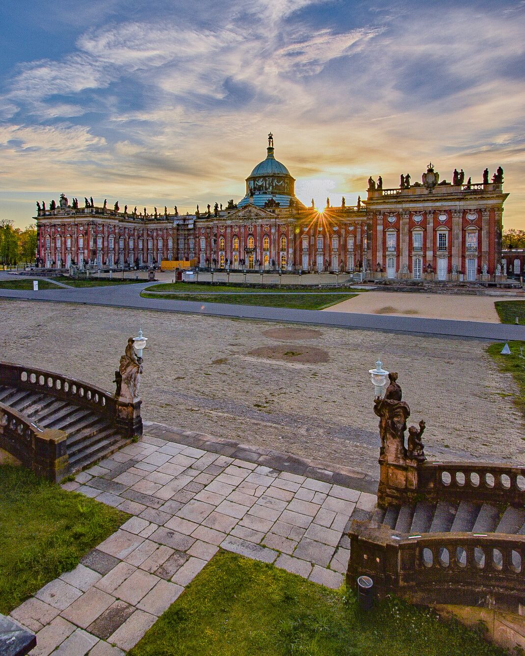 Sunrise at the new Palais, Germany