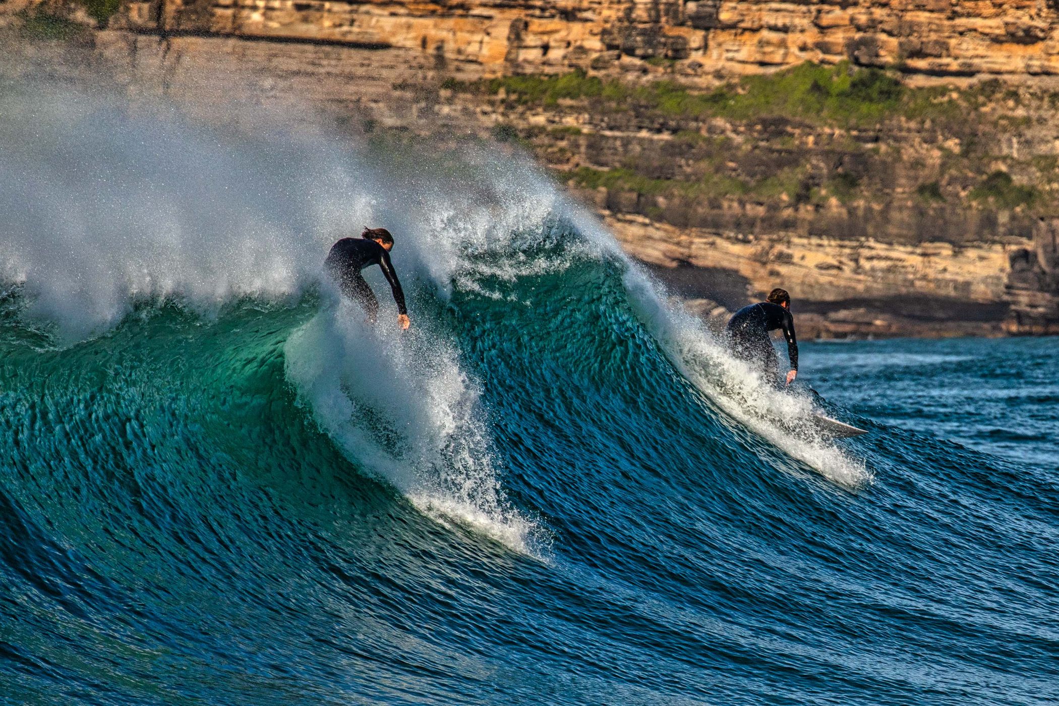 Surf is up Mona Vale, Northern Beaches, Sydney, NSW, Australia