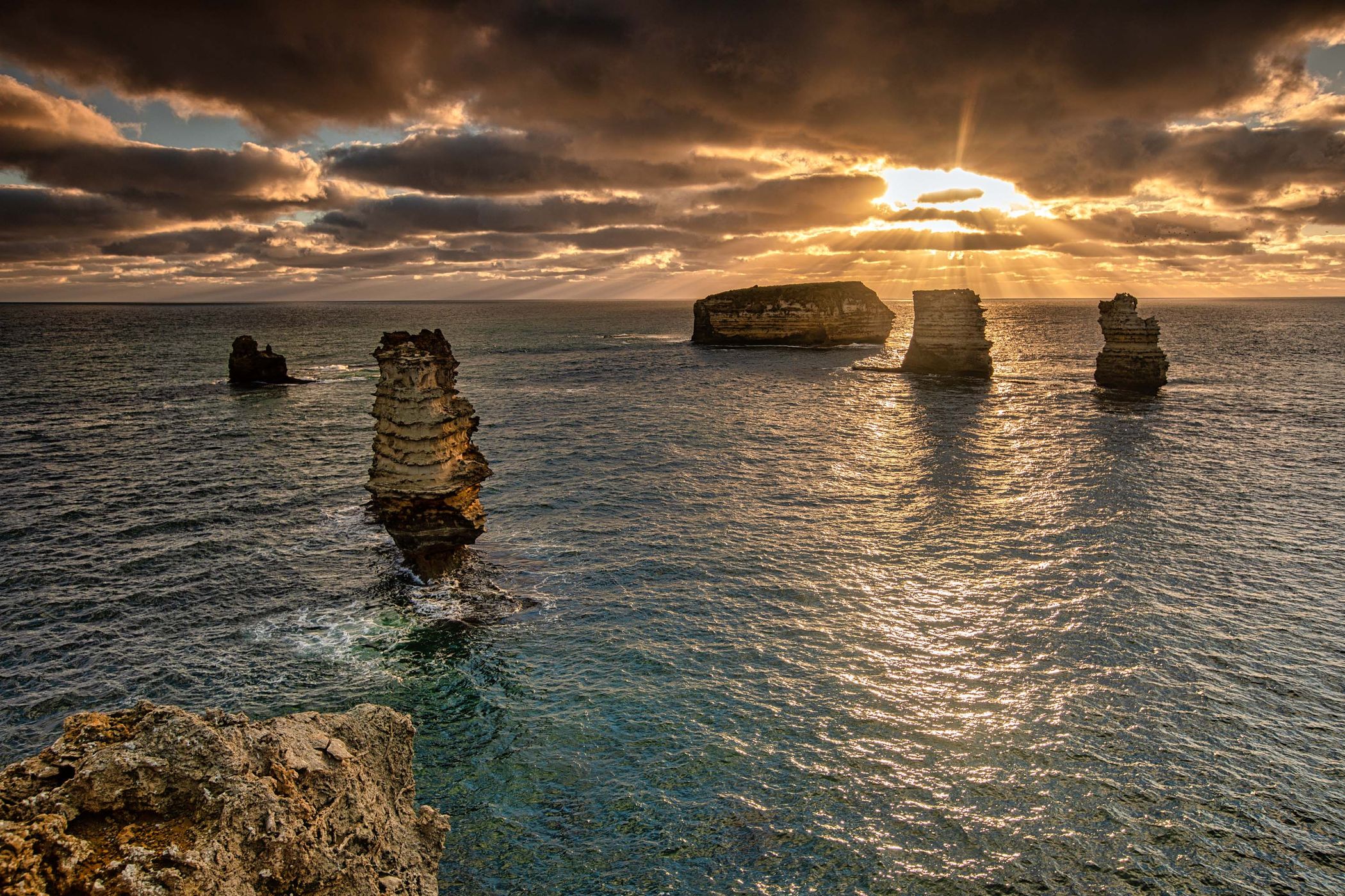 The bay of Islands sunset, Peteborough, Victoria, Australia