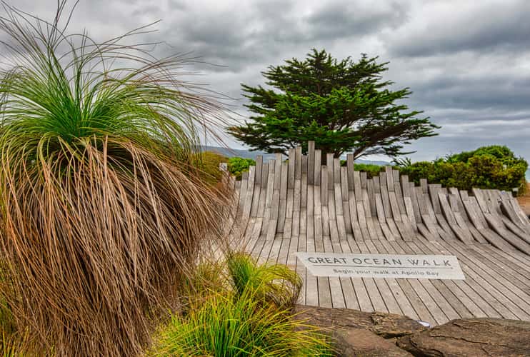The start of the Walk. Apollo Bay, Victoria