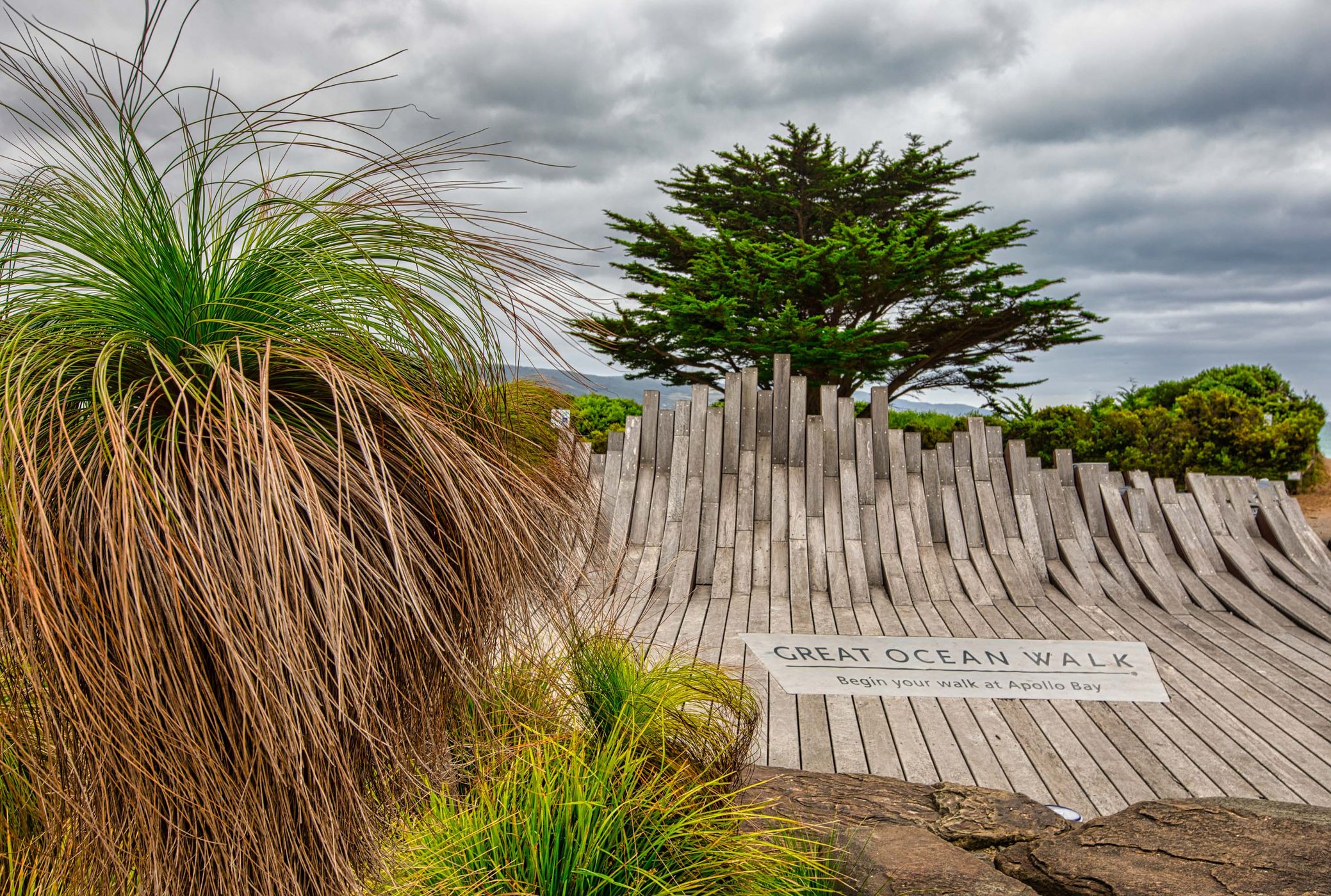 The start of the Walk. Apollo Bay, Victoria, Australia