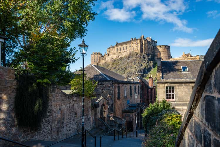 The Vennel and Edinburgh Castle, Edinburgh