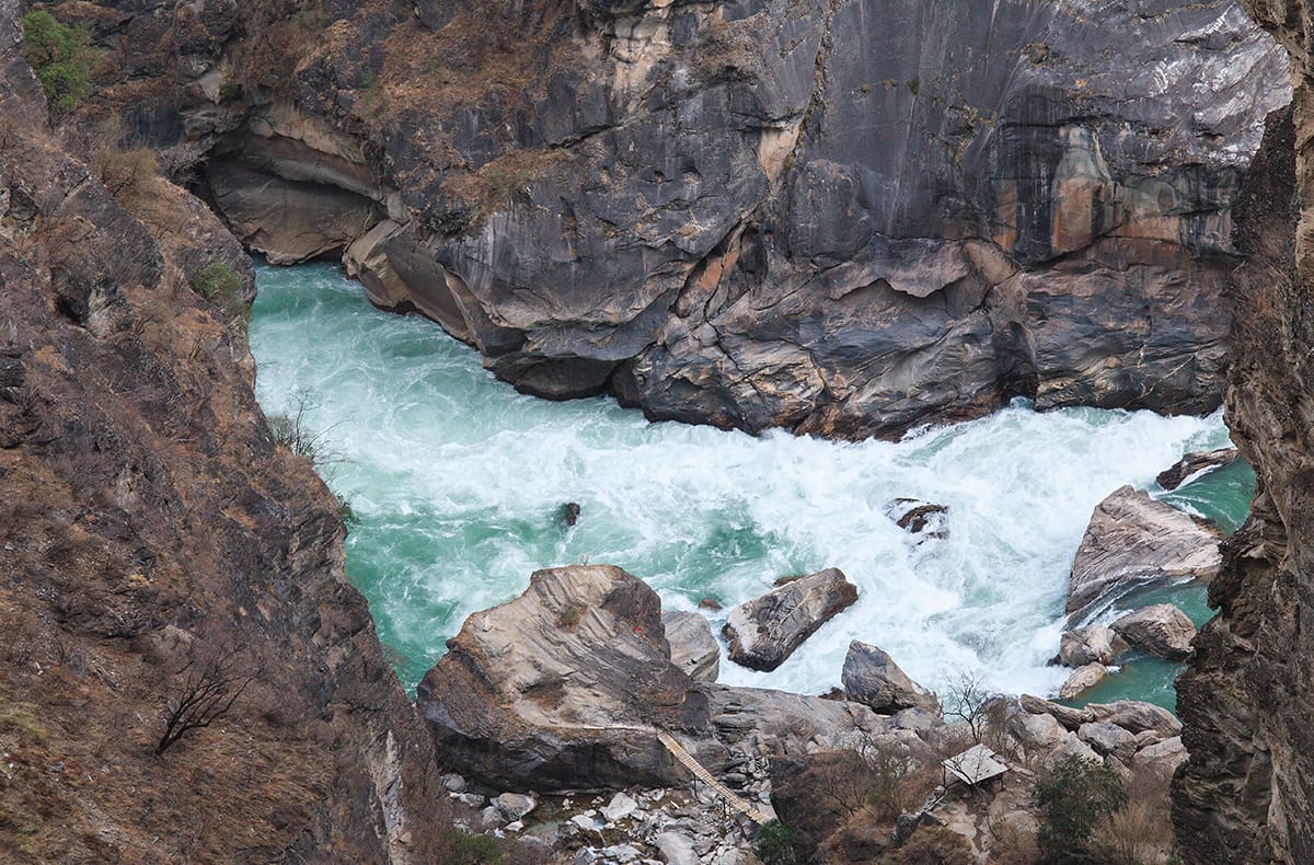 Unterwegs in der Tigersprungschlucht, Yangtse, China