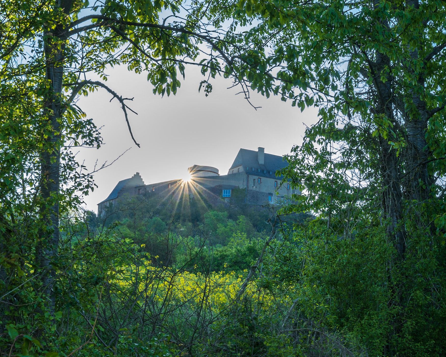 Veste Otzberg/ Otzberg Castle close-by, Germany