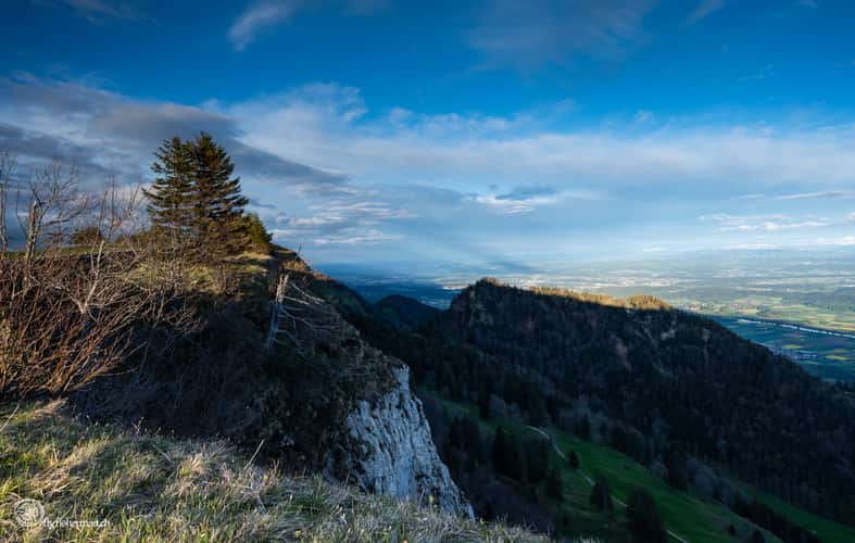 View into the Swiss Alps