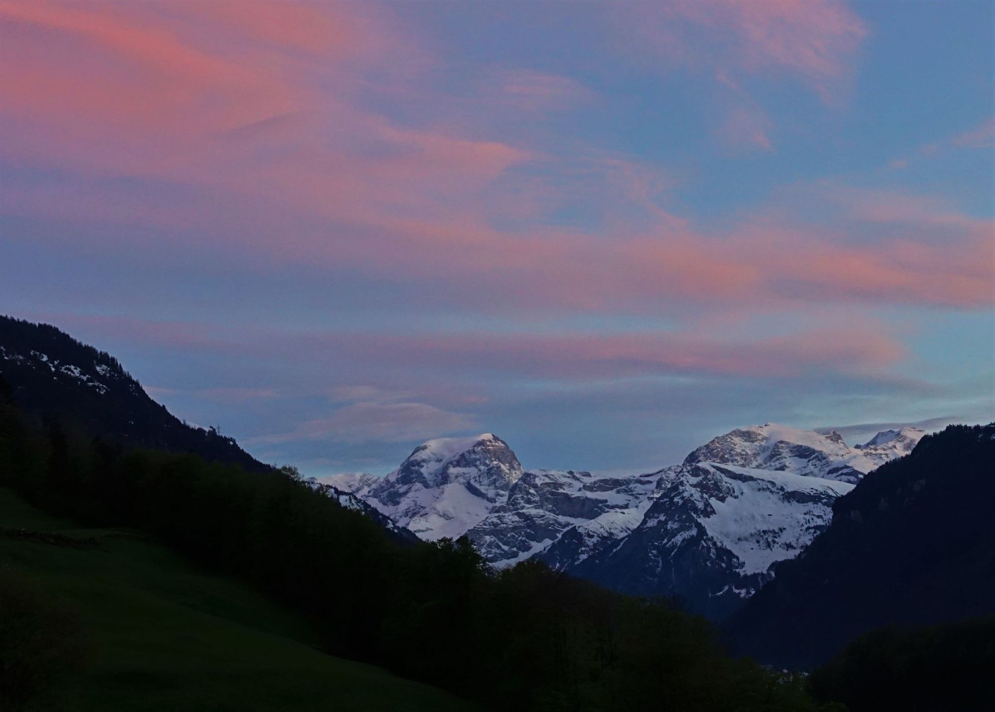 View on Mitlödi/GL, Switzerland