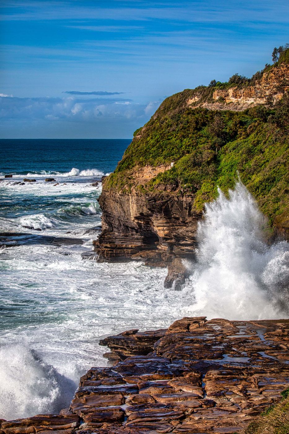 Warriewood south headland, Northern Beaches, New South Wales, Australia