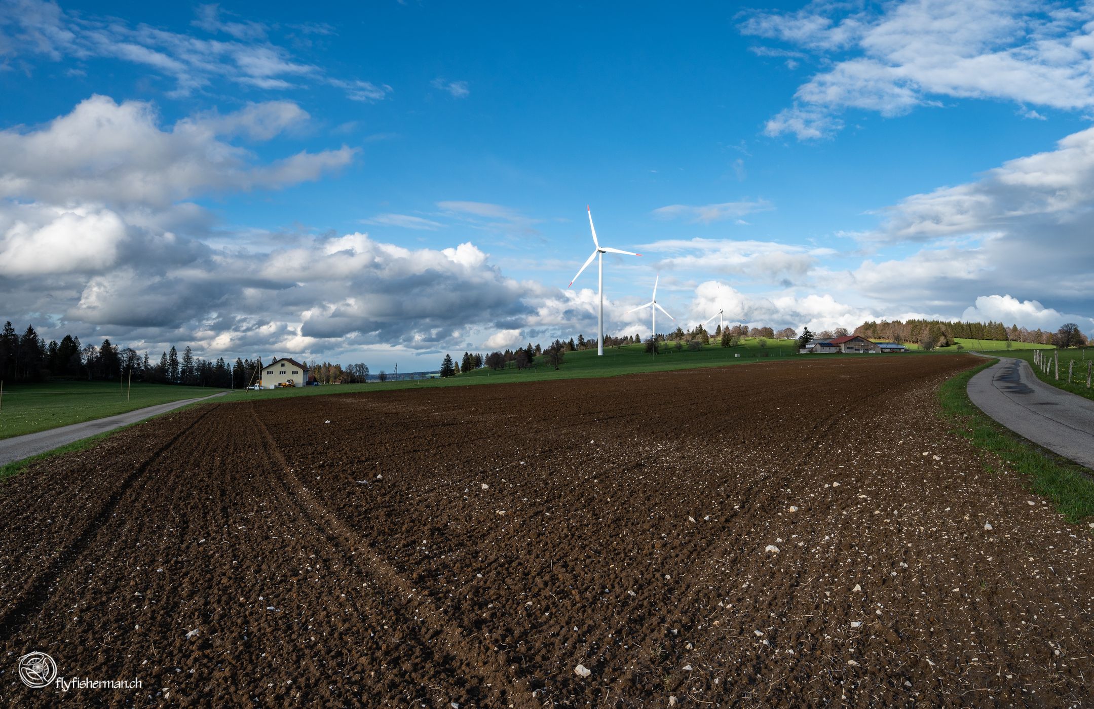 Wind Turbines on Mont-Crosin, Switzerland