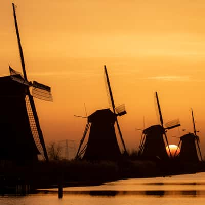 Windmills at Kinderdijk, Netherlands