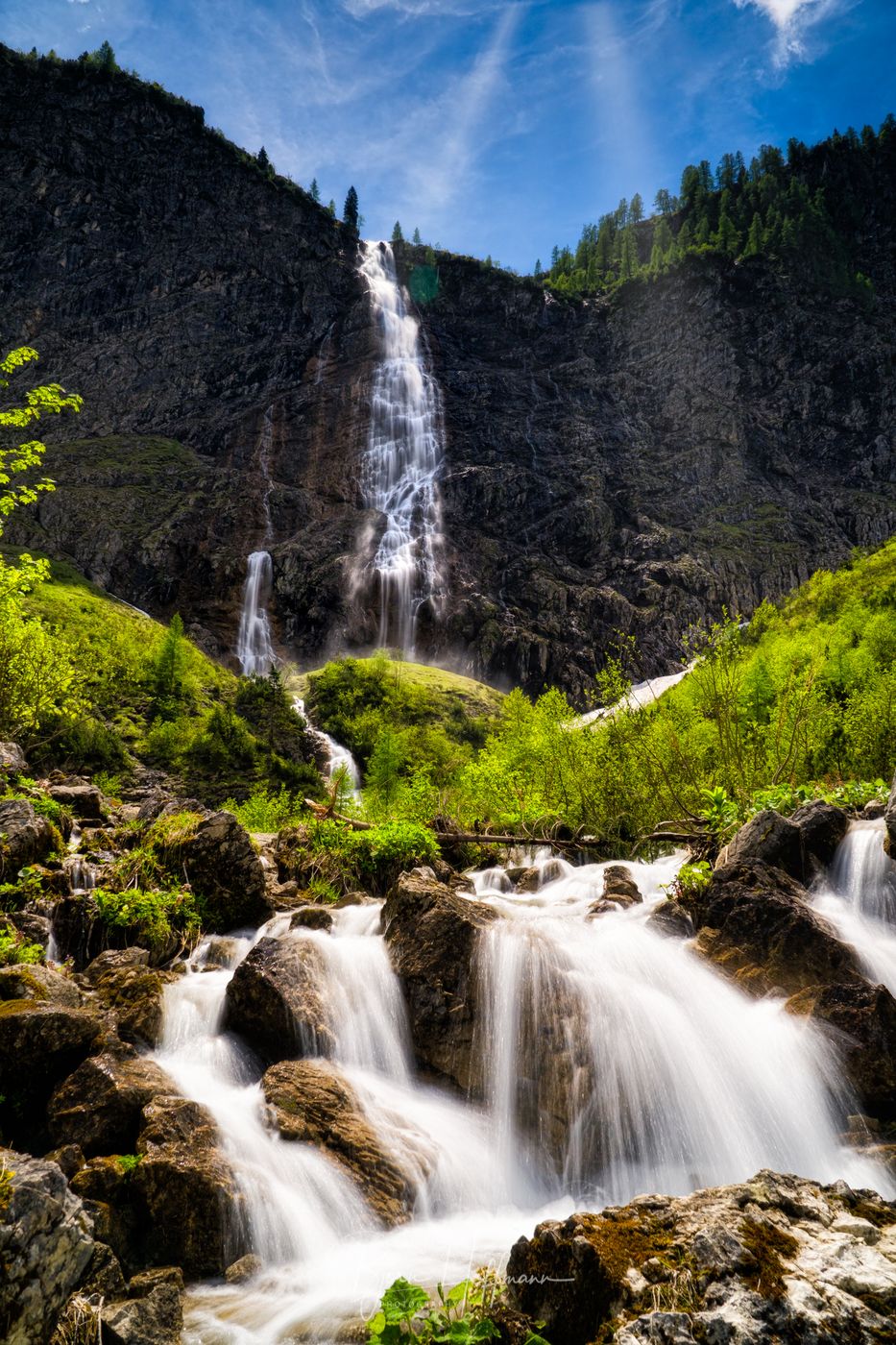Bergaicht Waterfall, Tannheimer Tal, Germany