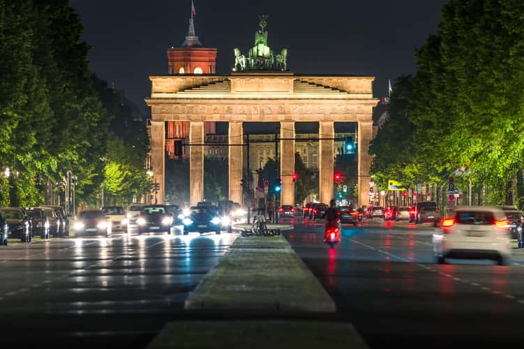 Brandenburg Gate from behind, Berlin