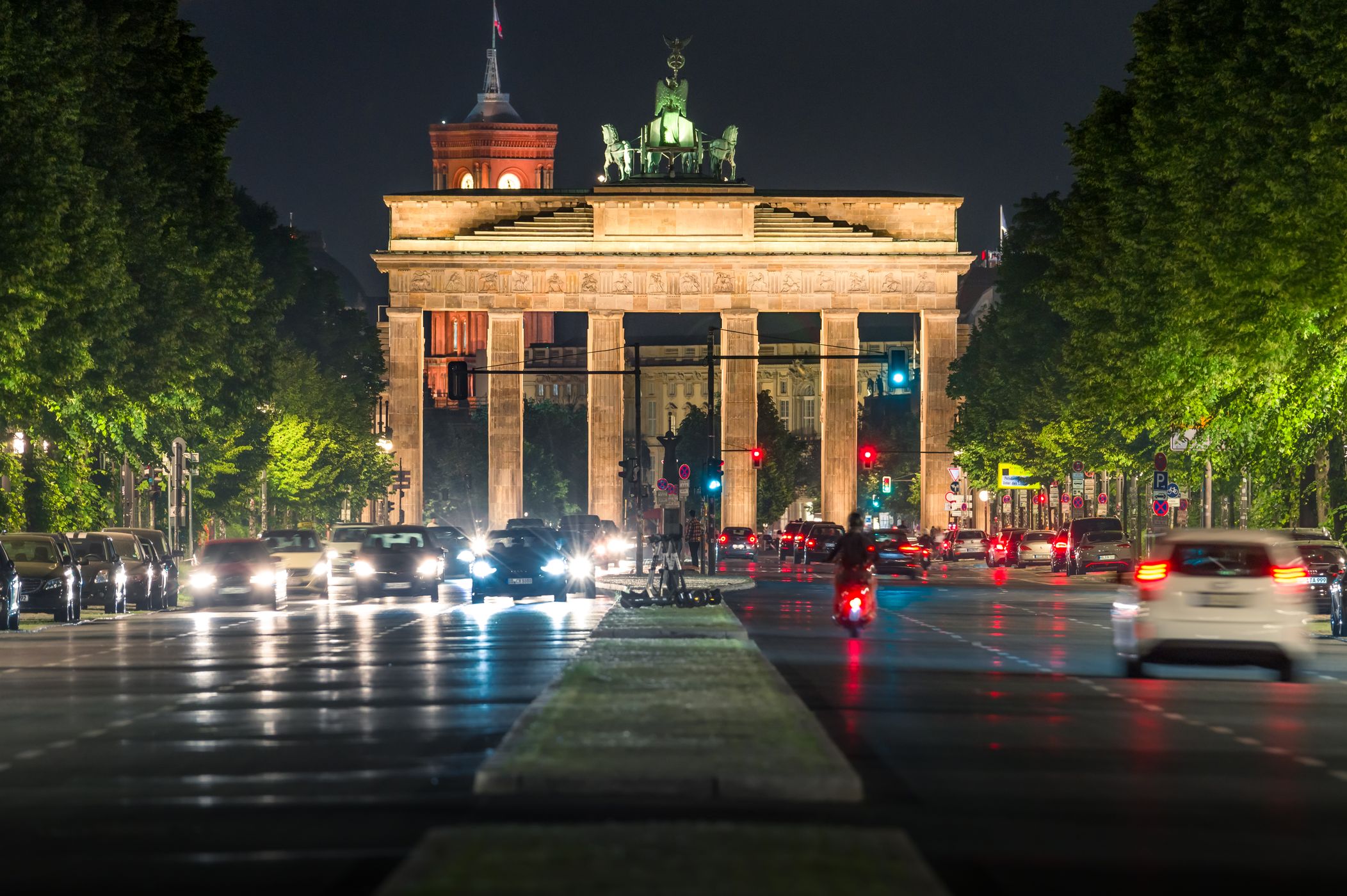 Brandenburg Gate from behind, Berlin, Germany
