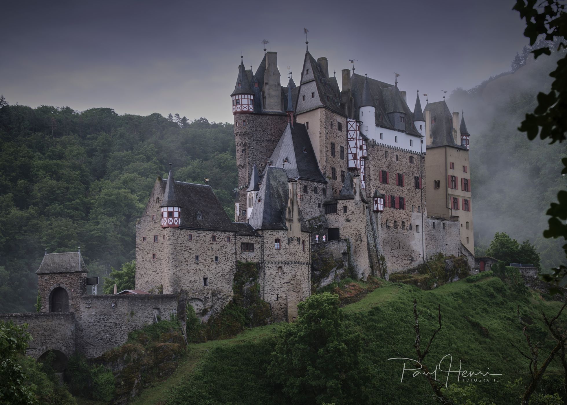 Eltz Castle from the side, Germany