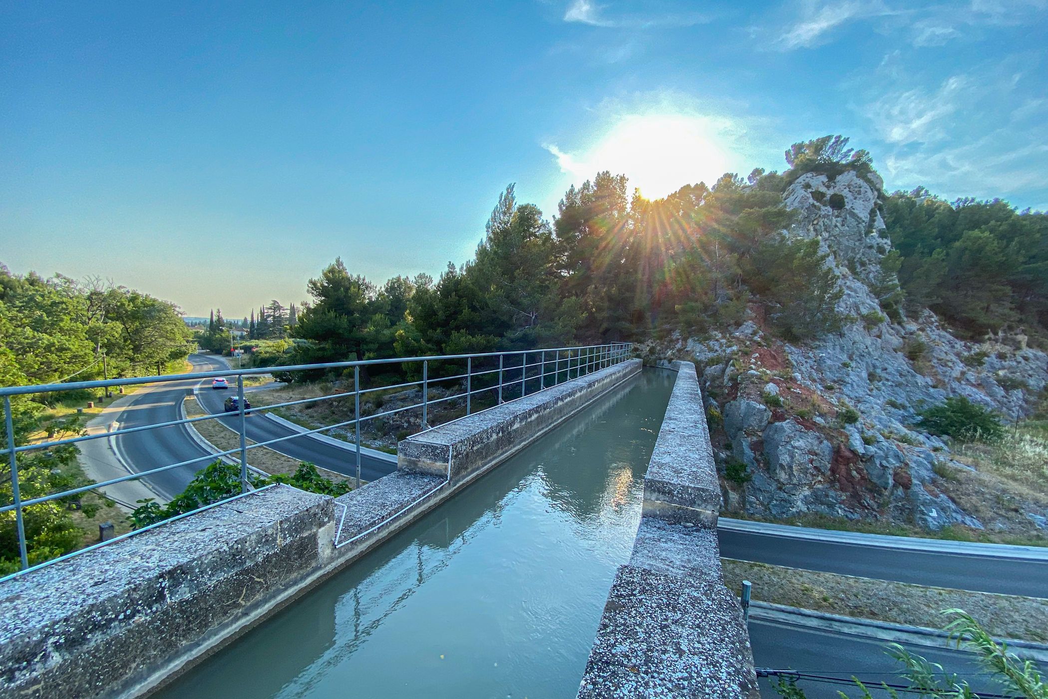 Canal de la Vallée des Baux, France