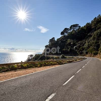 Carretera Costa Brava Tamariu, Spain