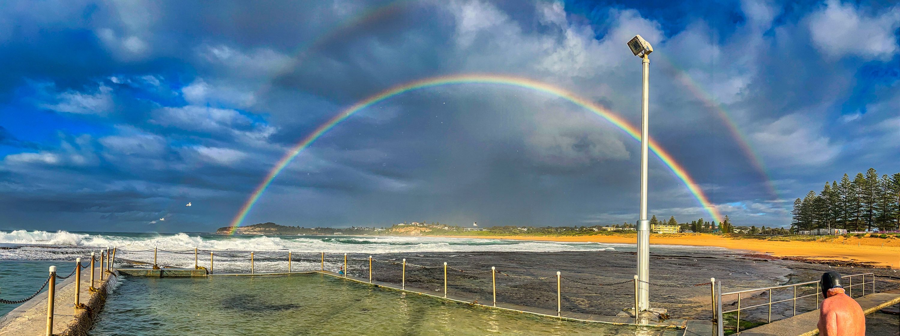 Double Rainbow, Mona Vale Pool, Sydney, Australia