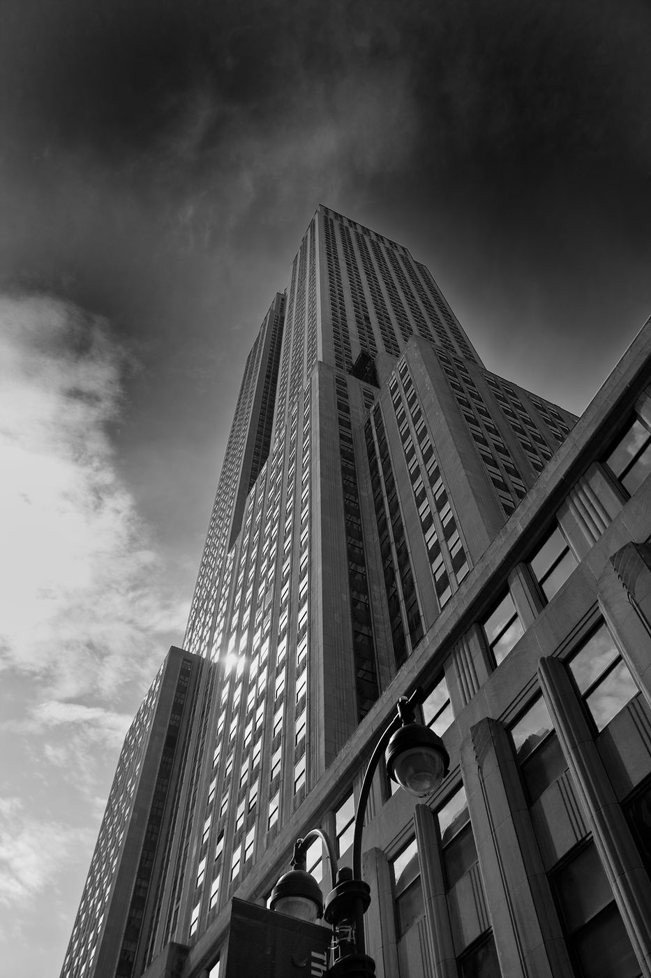 In front of the Empire State Building, New York, USA