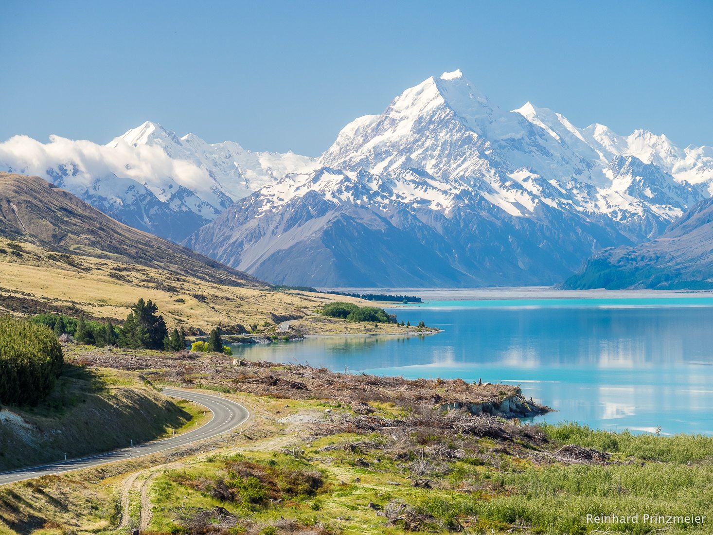 Lake Pukaki - Mt Cook Road, New Zealand