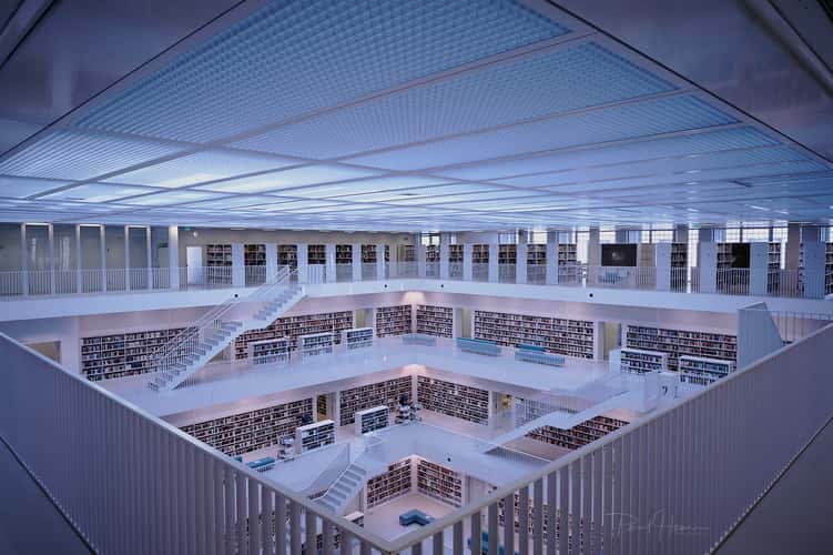 Inside City Library, Stuttgart