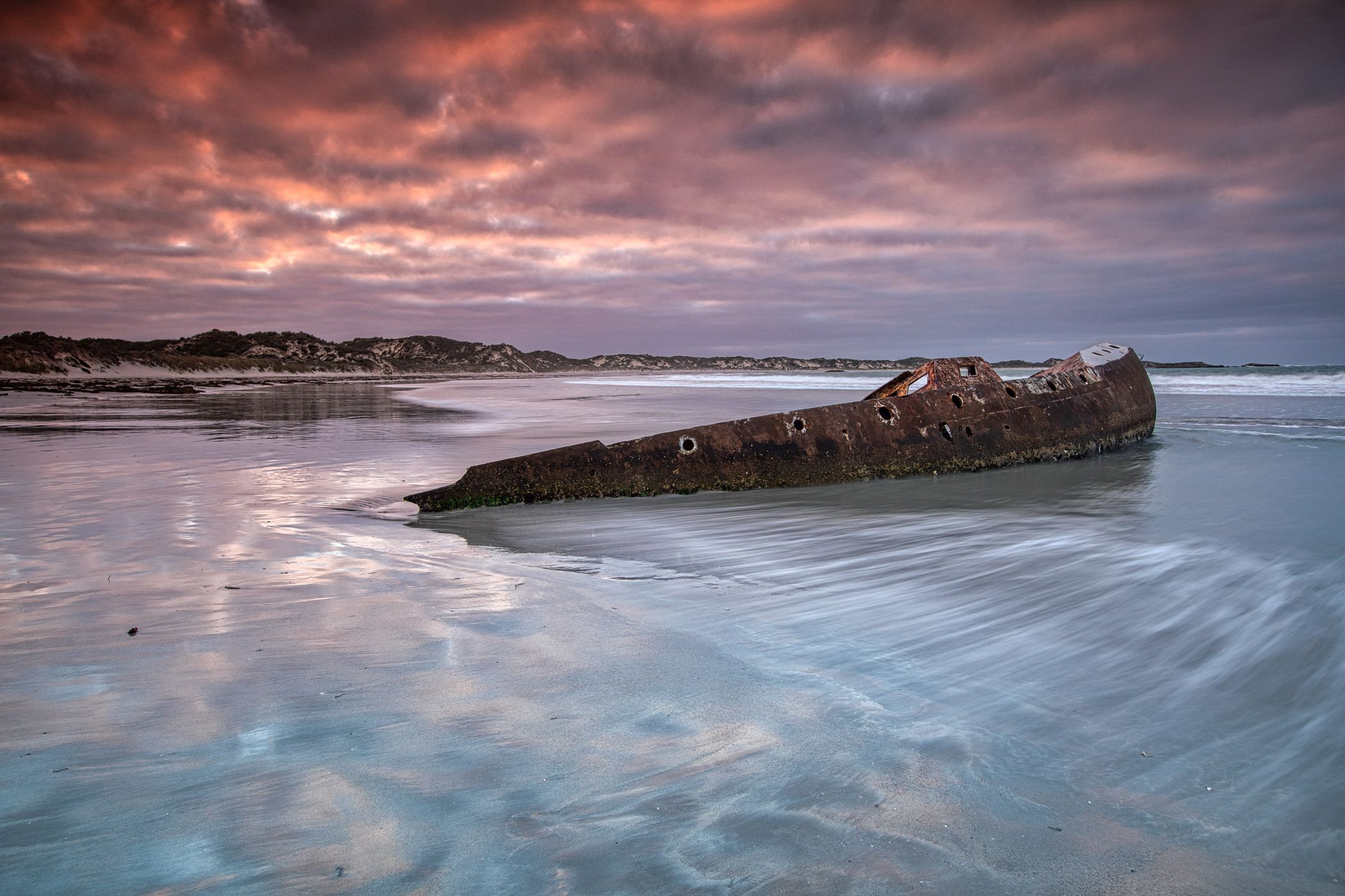 Lighthouse Bay ship wreck, Cape Banks, South Australia, Australia
