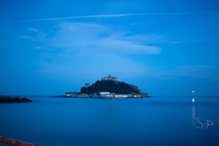 View of St Michael’s Mount from Marazion Car Park