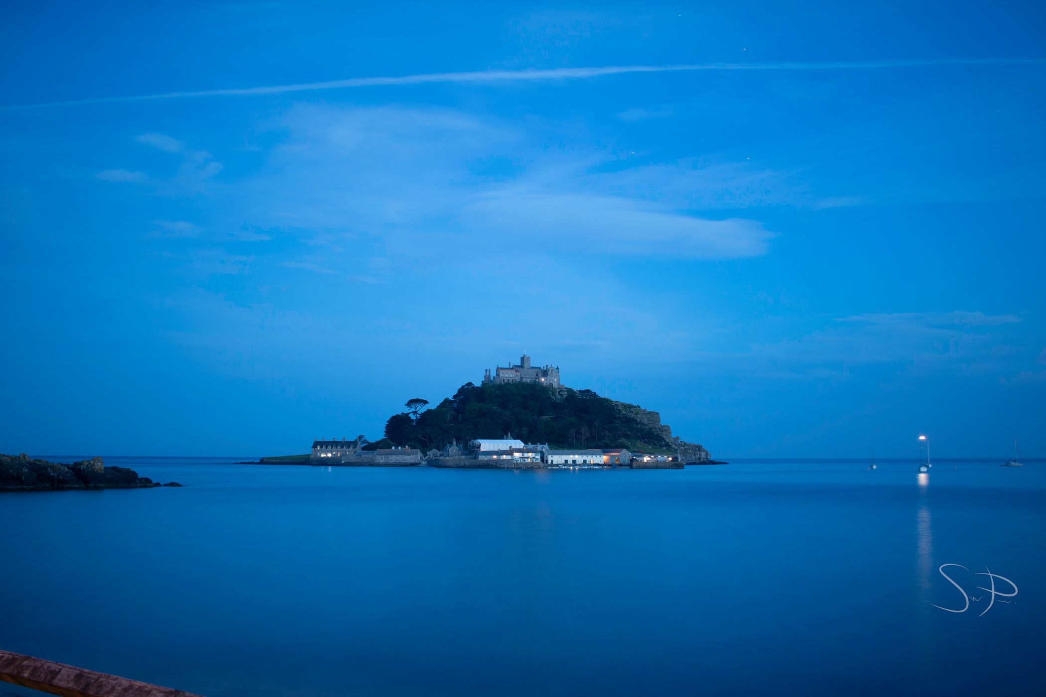 View of St Michael’s Mount from Marazion Car Park, United Kingdom