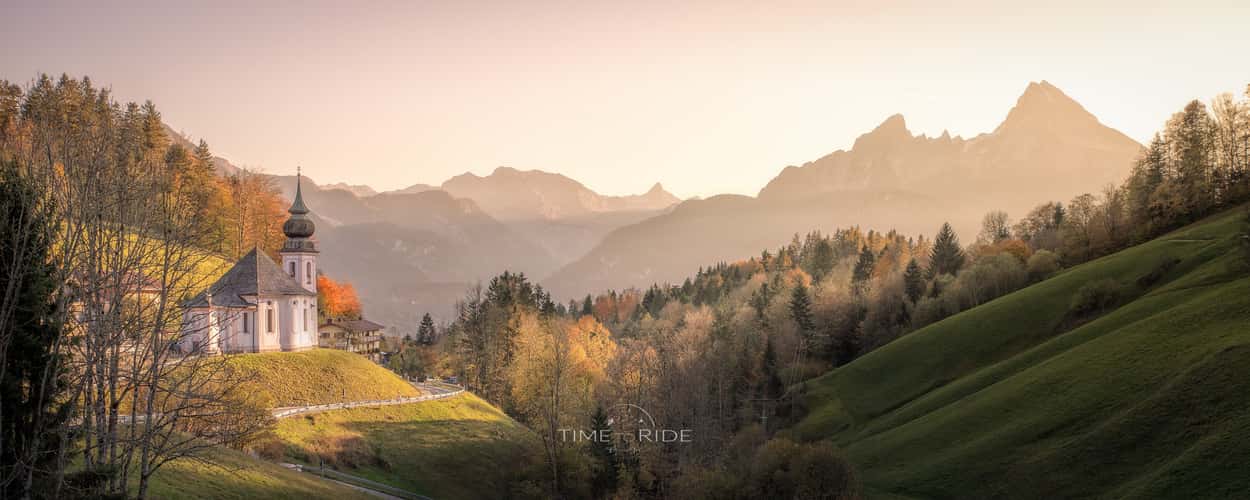 Maria Gern Church, Bavaria - Hill View