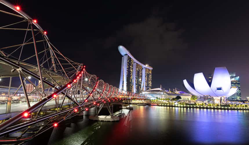 Marina Bay Sands at the blue hour, Singapore