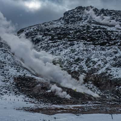 Mount Iwo, nr Lake Kussharo, Hokkaido., Japan
