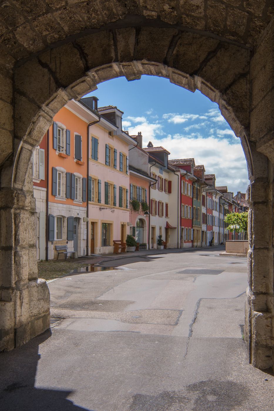 Old town, Le Landeron, Switzerland