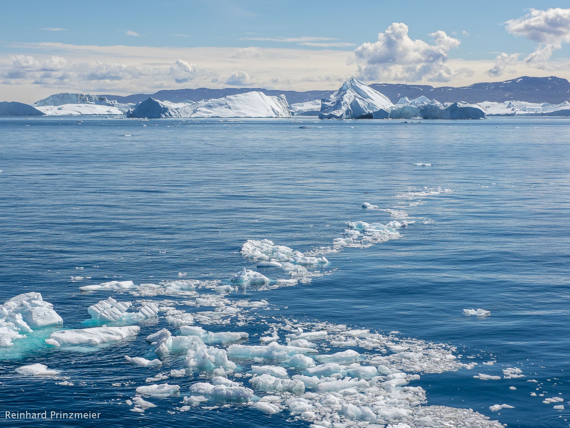 Passing Kangia Icefjord, Greenland