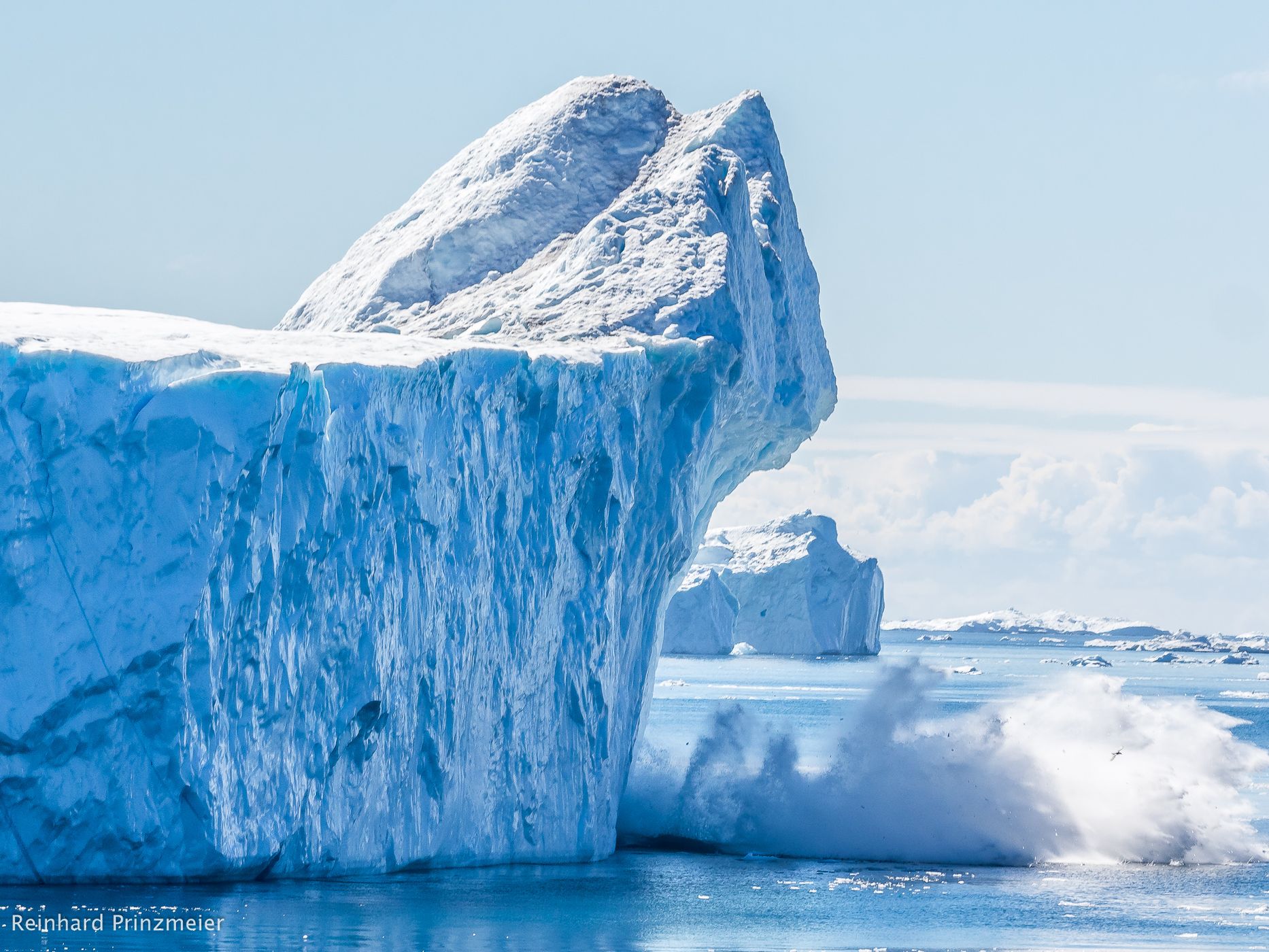 Passing Kangia Icefjord, Greenland