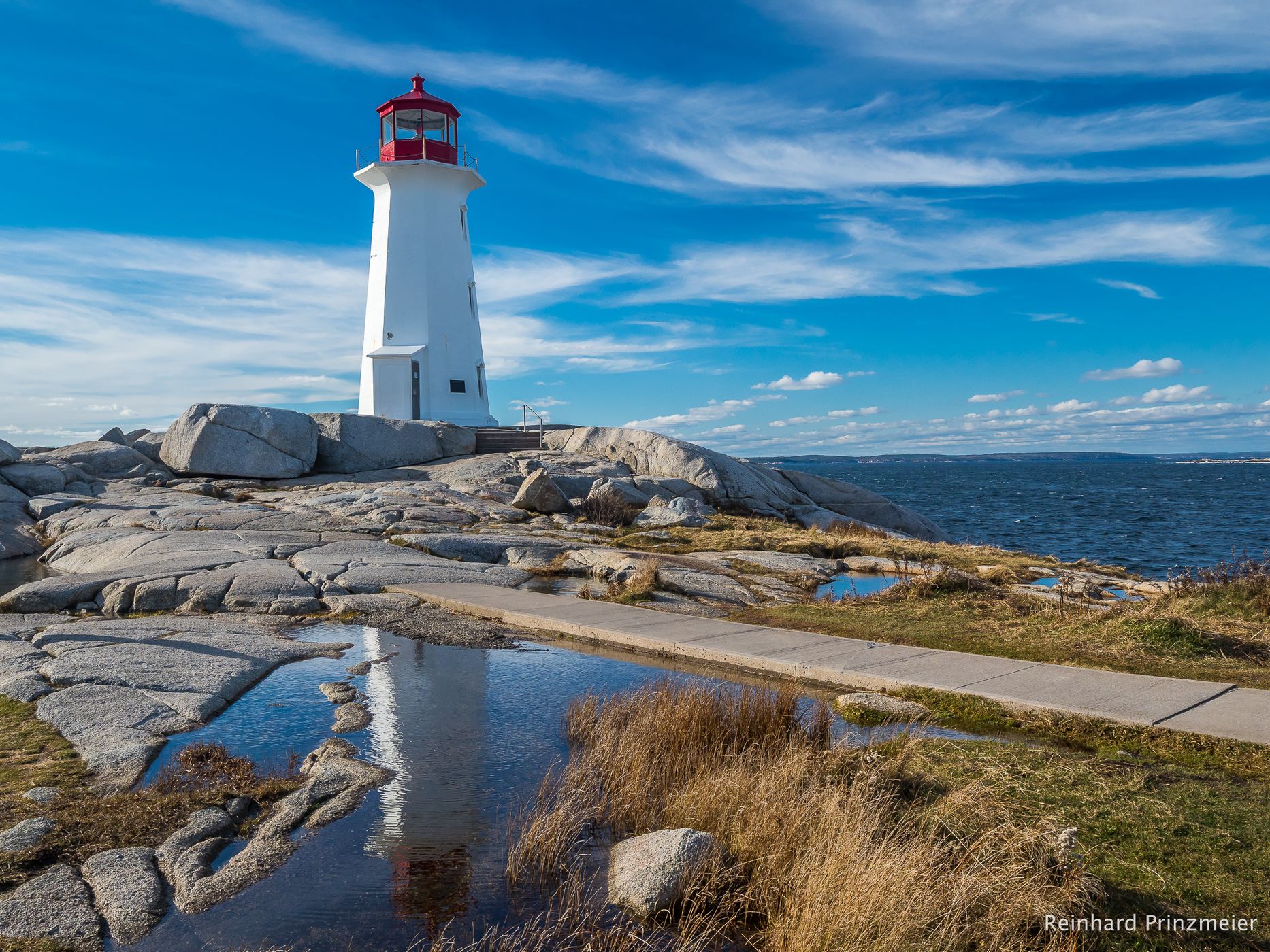 Peggy's Cove Lighthouse in Nova Scotia, Canada