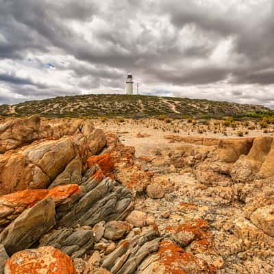 Red rocks Corny Point Lighthouse, Yorke Penisula, SA, Australia