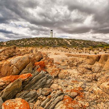 Red rocks Corny Point Lighthouse, Yorke Penisula, SA, Australia