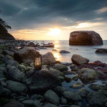 Boulders on Limmer Beach, Germany