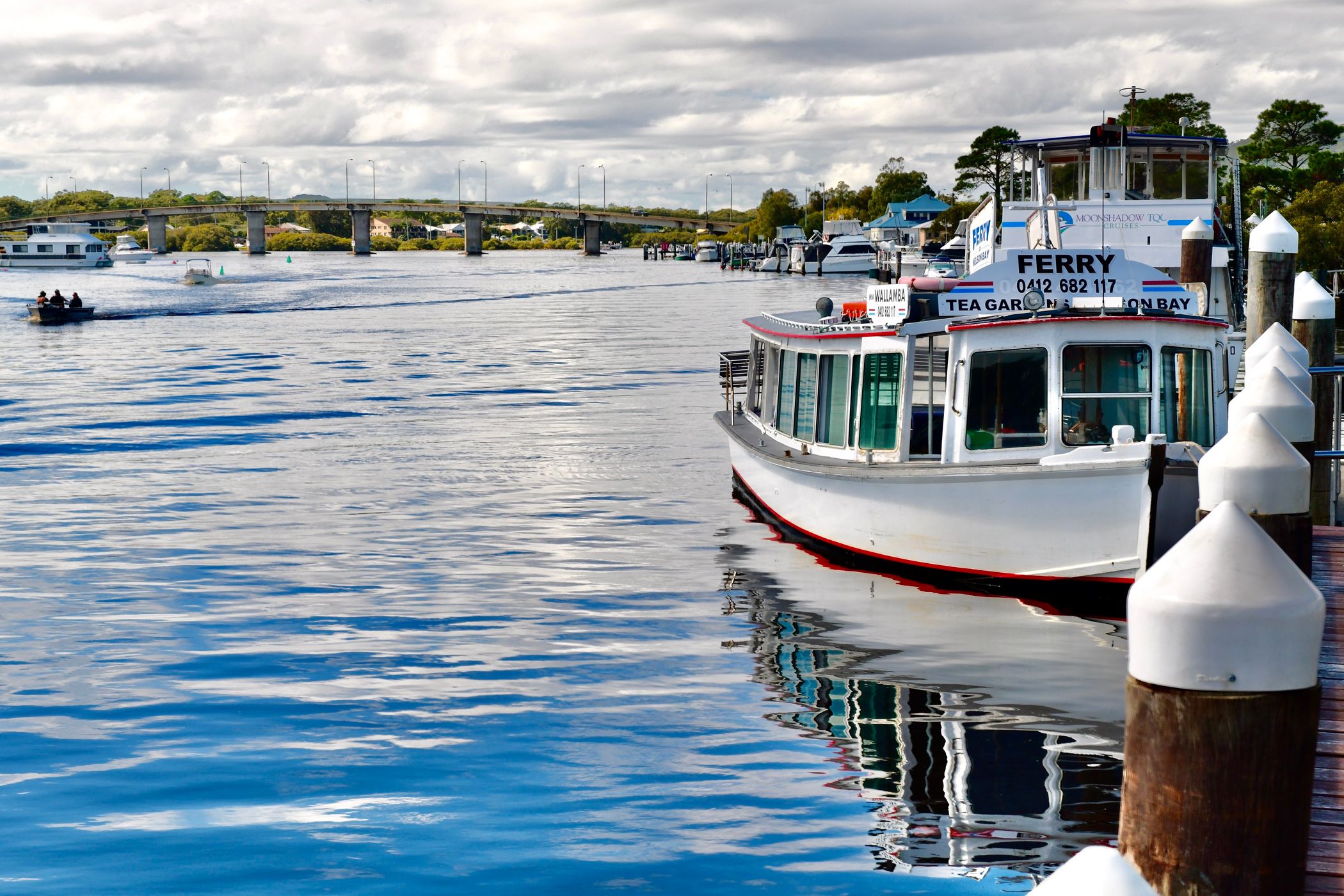 Shoal beach, tea gardens river, Nelson bay,, Australia
