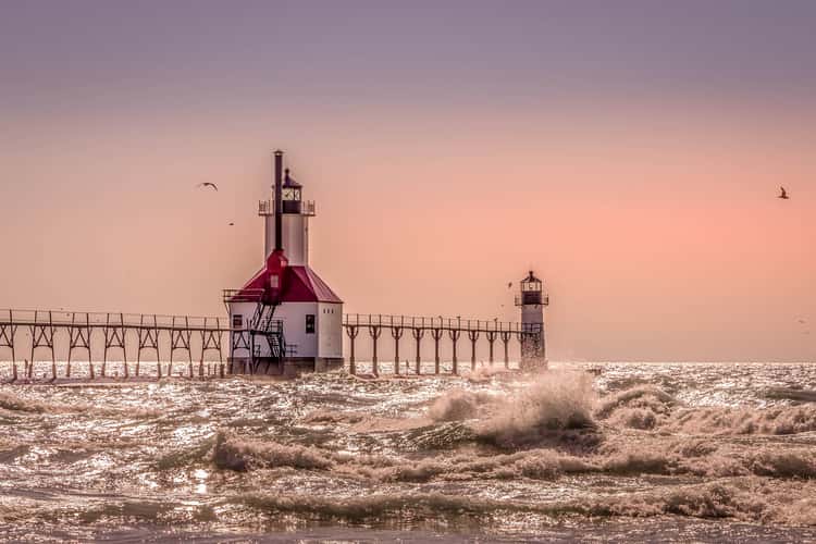 St. Joseph North Pier Outer Lighthouse, Michigan
