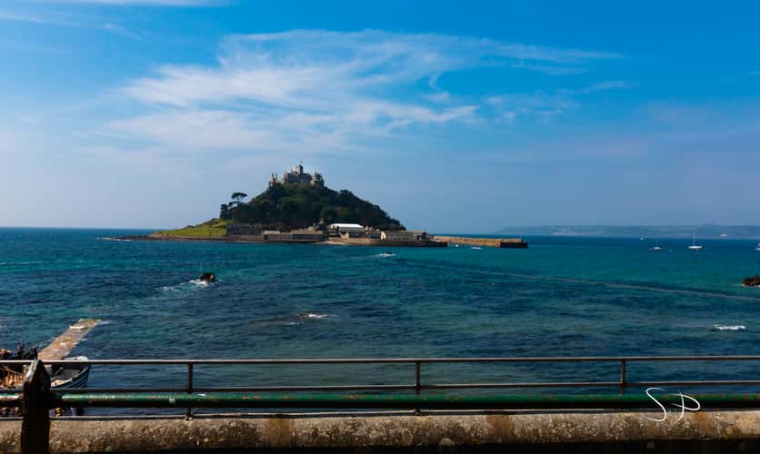 View of St Michael’s Mount from Marazion Car Park