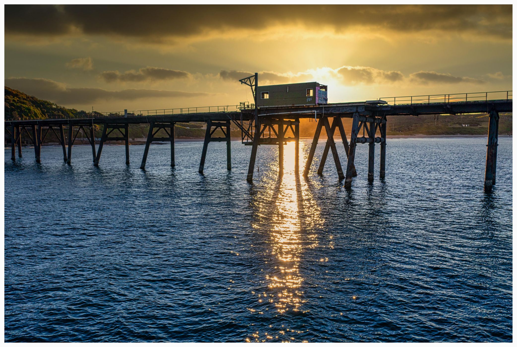 Sunset  at the jetty  Catherine Hill Bay, New South Wales, Australia