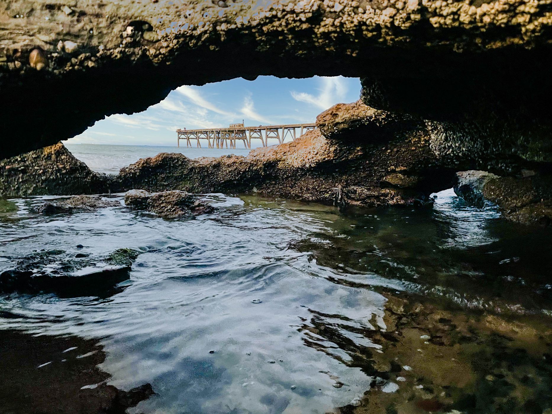 Through the rocks, Catherine Hill Bay, New South Wales, Australia