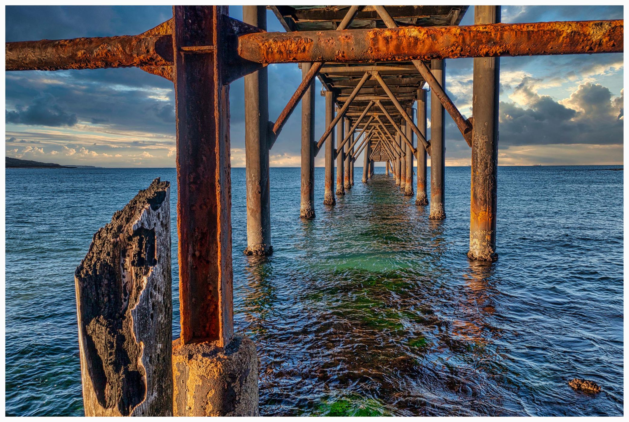 Underneath the jetty, Catherine Hill Bay, New South Wales, Australia