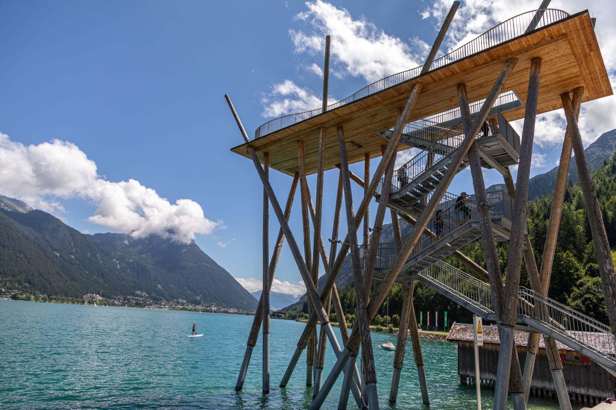 Aussichtsplattform am See, Pertisau, Austria