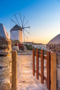Boni's windmill at Mykonos island , Greece