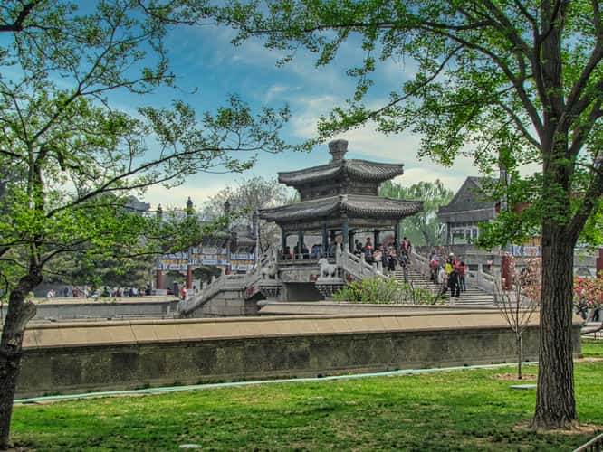 Bridge and garden, Summer Palace, Beijing