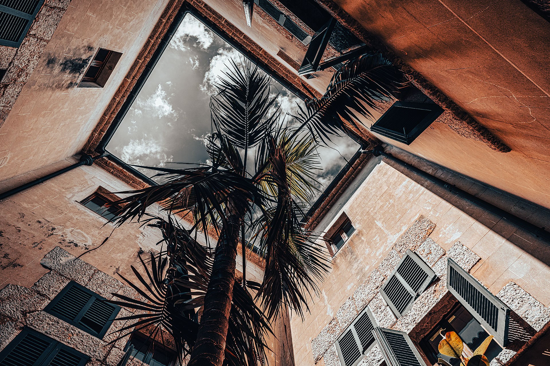 courtyard of the Arta Regional Museum, Spain