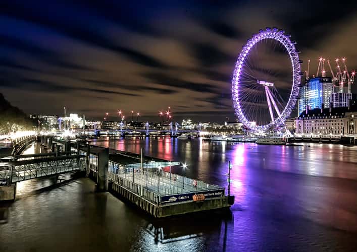 London Eye from Westminster Bridge, London