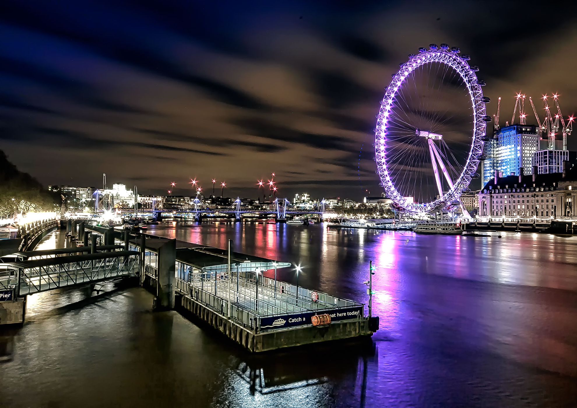 London Eye from Westminster Bridge, London, United Kingdom