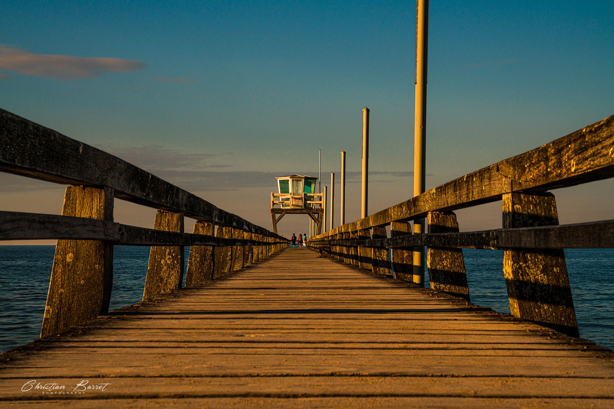 Fishermen's pontoon at Luc-sur-Mer, France